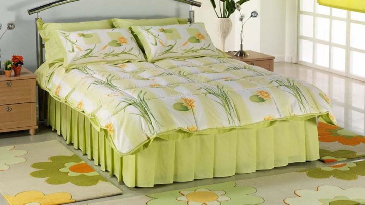 açık yeşil modern uyku seti modelleri