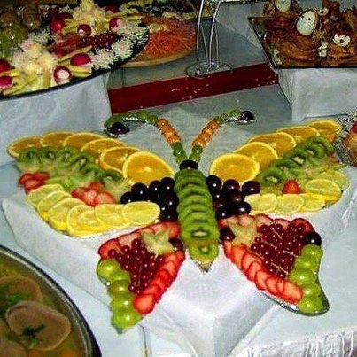 kelebek figürlü meyve tabağı