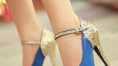 Altın Renklerde Şık Bayan Ayakkabılar