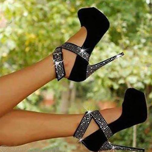 siyah ışıltılı platform ayakkabı modelleri