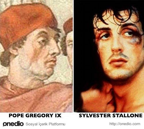 Pope Gregory IX ve Sylvester Stallone