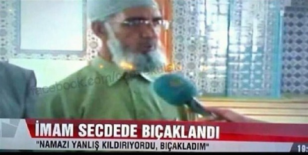 Namaz sırasında bıçaklanan imam haberi