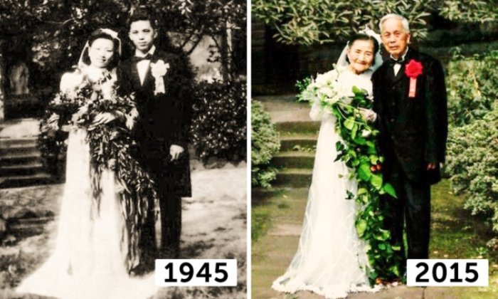 1 Sevimli çiftin 70. evlilik yıl dönümü